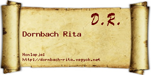 Dornbach Rita névjegykártya